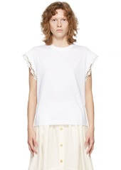 Chloé White Guipure T-Shirt