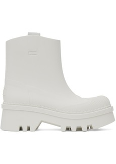 Chloé White Raina Rain Boots