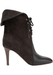 Chloé Woman Kole Palmer Suede And Leather Ankle Boots Black