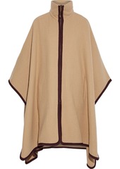 Chloé Woman Wool And Cashmere-blend Cape Camel