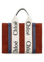 CHLOÉ WOODY SMALL TOTE WOOL
