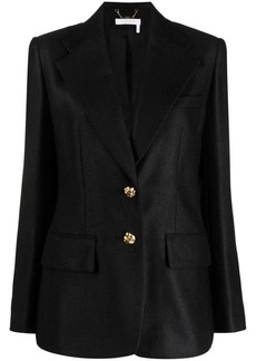 CHLOÉ Wool and silk blend single-breasted jacket