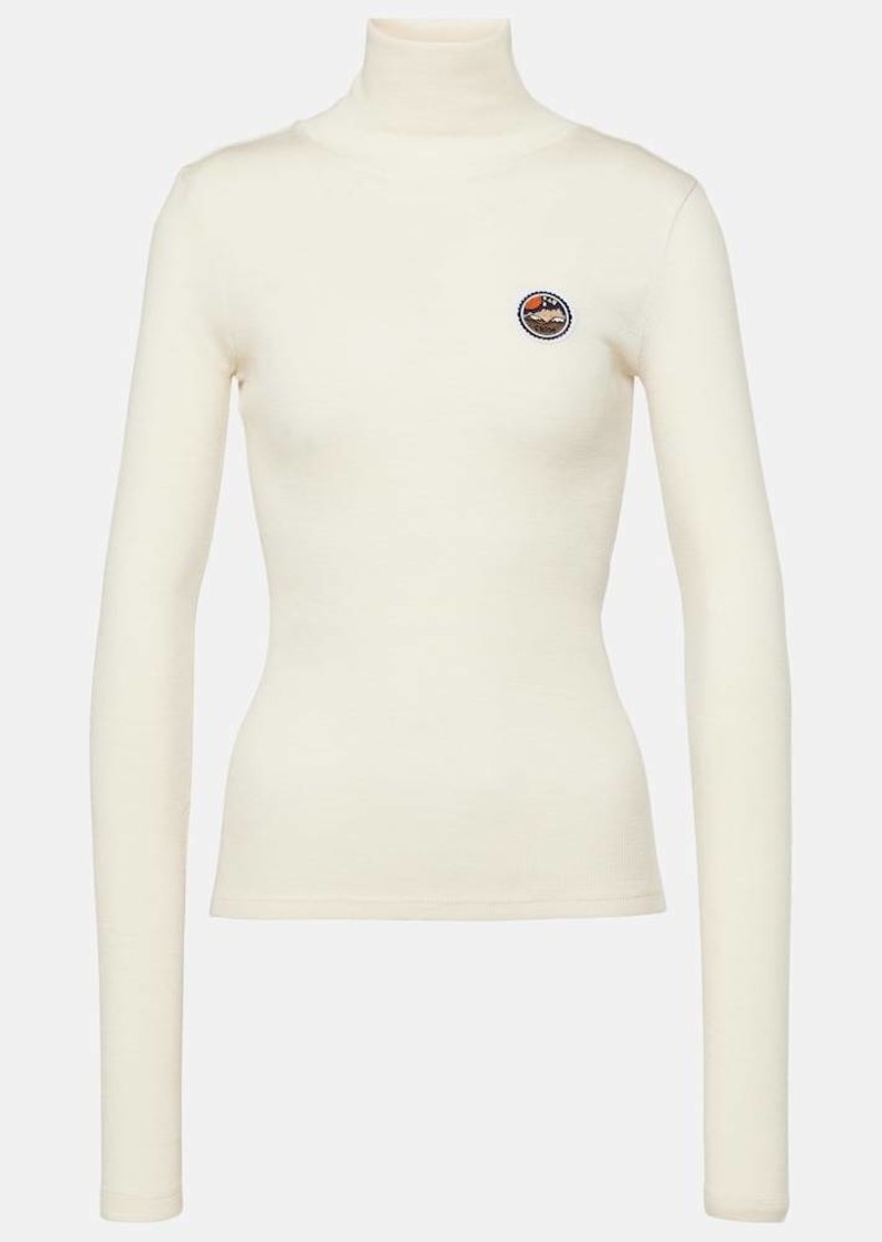 Chloé Wool and silk turtleneck sweater