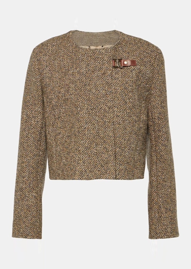 Chloé Wool-blend tweed jacket