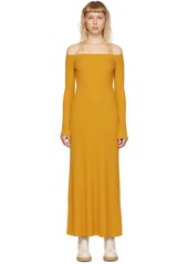 Chloé Yellow Wool Maxi Dress