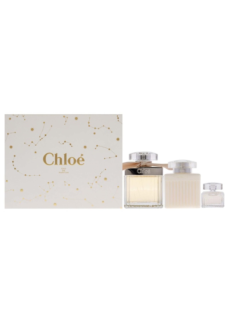 Chloé Chloe by Chloe for Women - 3 Pc Gift Set 2.5oz EDP Spray, 0.16oz EDP Splash (Mini), 3.4oz Body Lotion