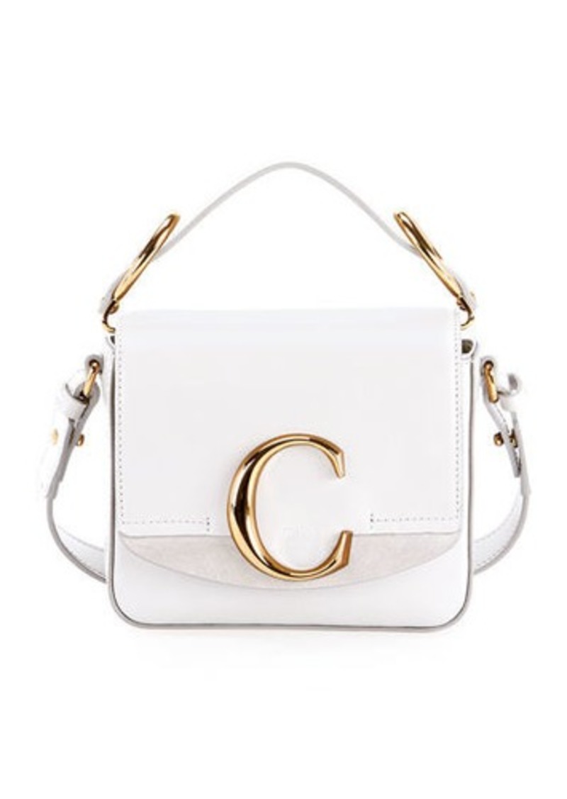 Chloe C Mini Shiny Leather Shoulder Bag
