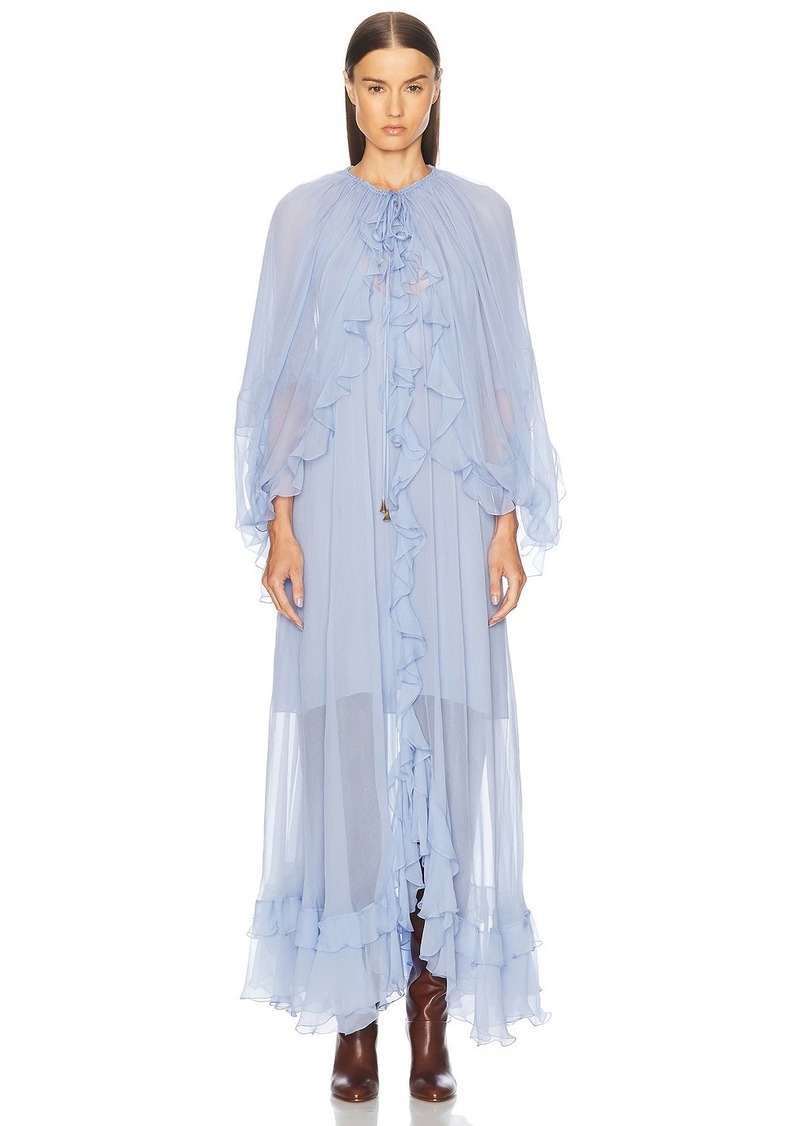 Chloé Chloe Chiffon Maxi Dress