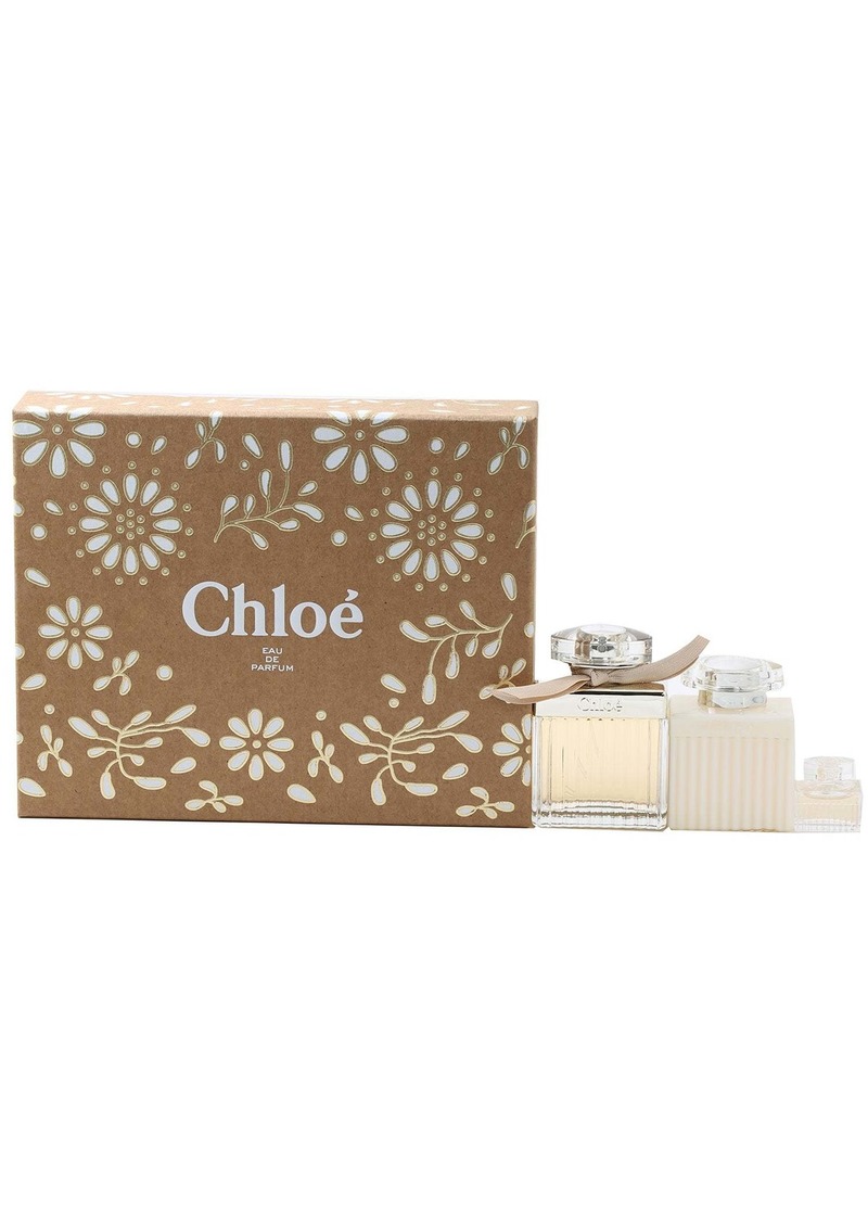 Chloé Chloe Gift Set -2.5 Oz EDP, 3.4 Oz Body Lotion,0.16 Oz EDP