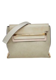 Chloé Chloe Green/beige Leather Medium Clare Shoulder Bag