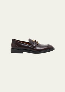Chloé Chloe Marcie Leather Chain Loafers
