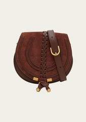 Chloé Chloe Marcie Small Crossbody Bag in Suede and Braided Leather