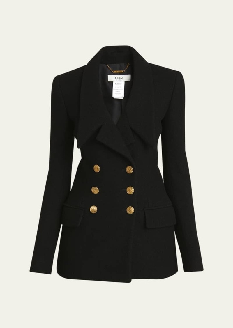 Chloé Chloe Micro Bouclette Blazer Jacket