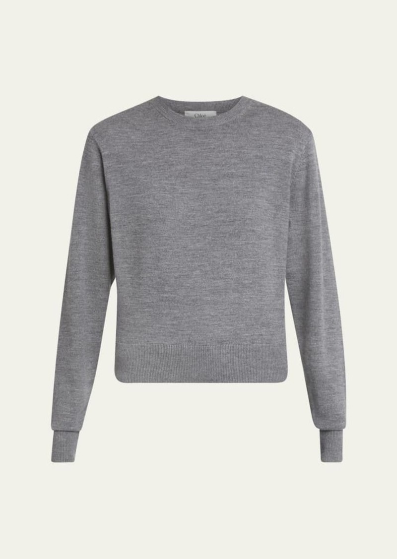 Chloé Chloe Multistitch Wool Sweater