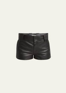 Chloé Chloe Nappa Leather Mini Shorts