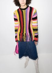 Chloé striped fringed jumper