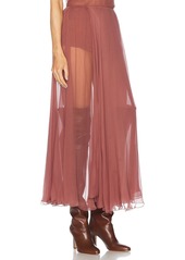 Chloé Chloe Silk Maxi Skirt