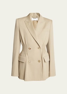 Chloé Chloe Soft Wool Top Coat with Cinched Waist