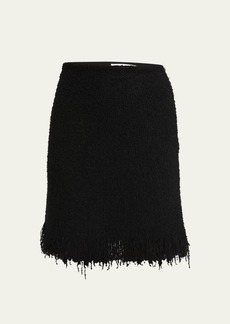 Chloé Chloe Tweed Boucle Silk Cashmere Mini Skirt
