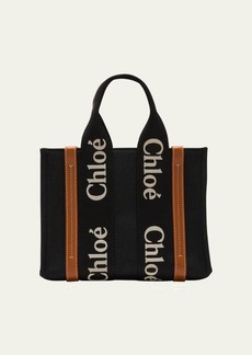 Chloé Chloe Woody Mini Canvas Tote Bag