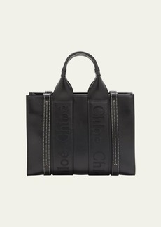Chloé Chloe Woody Small Tote Bag in Leather with Crossbody Strap