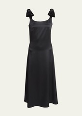 Chloé Chloe Wool Silk Satin Tank Top Dress