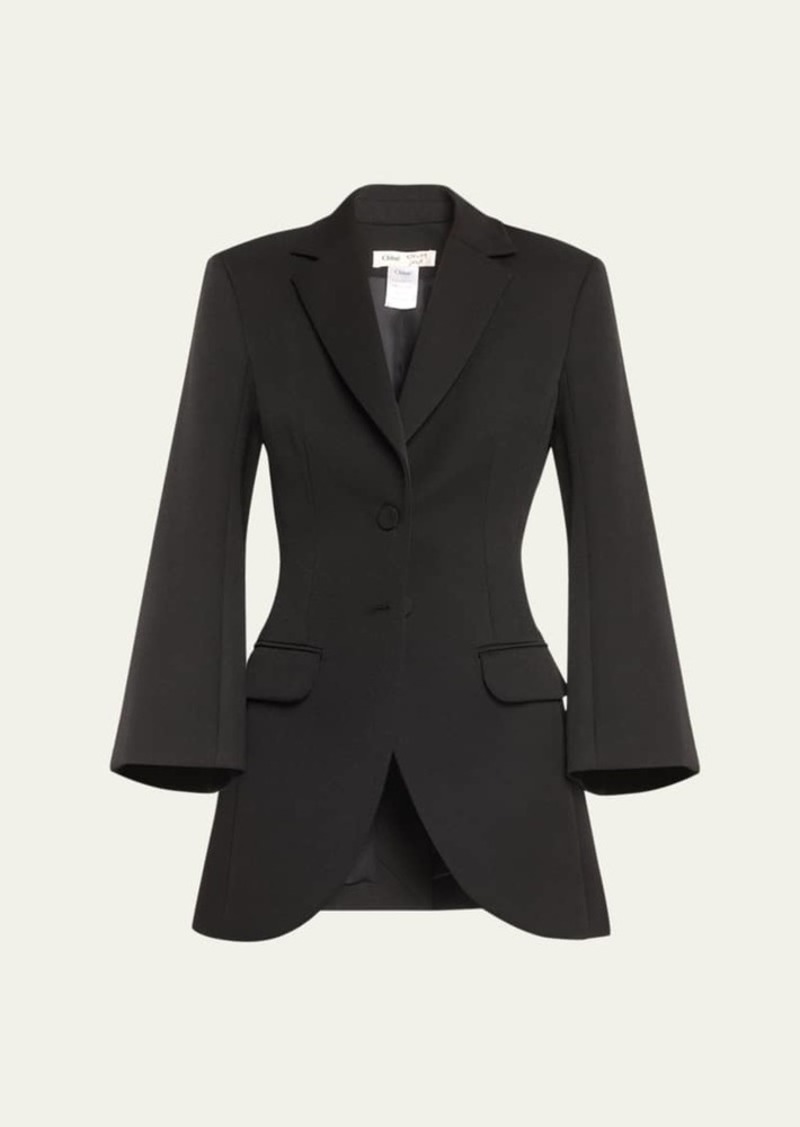 Chloé Chloe x Atelier Jolie Single-Breasted A-Line Blazer Jacket