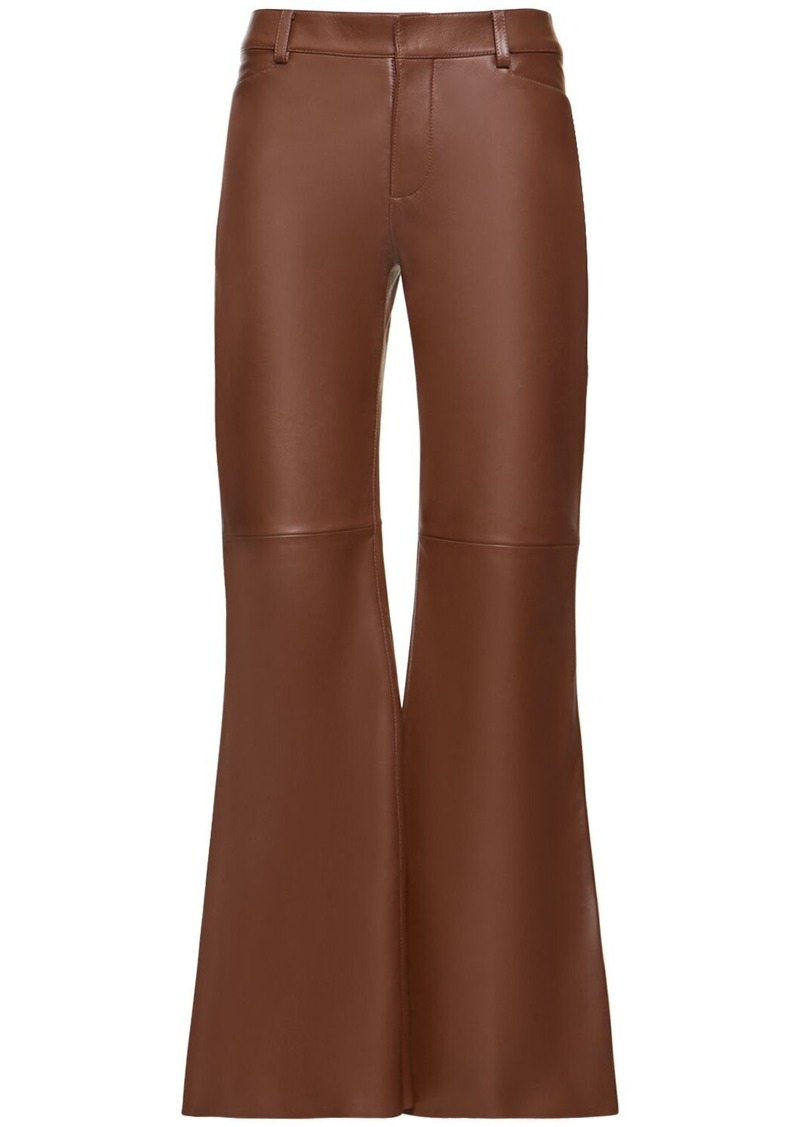 Chloé Classic Nappa Leather Flared Pants