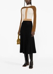 Chloé colour-block knitted wool dress