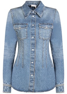 Chloé Cotton & Hemp Denim Classic Shirt