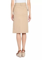 Chloé Cotton Belted Utility Skirt