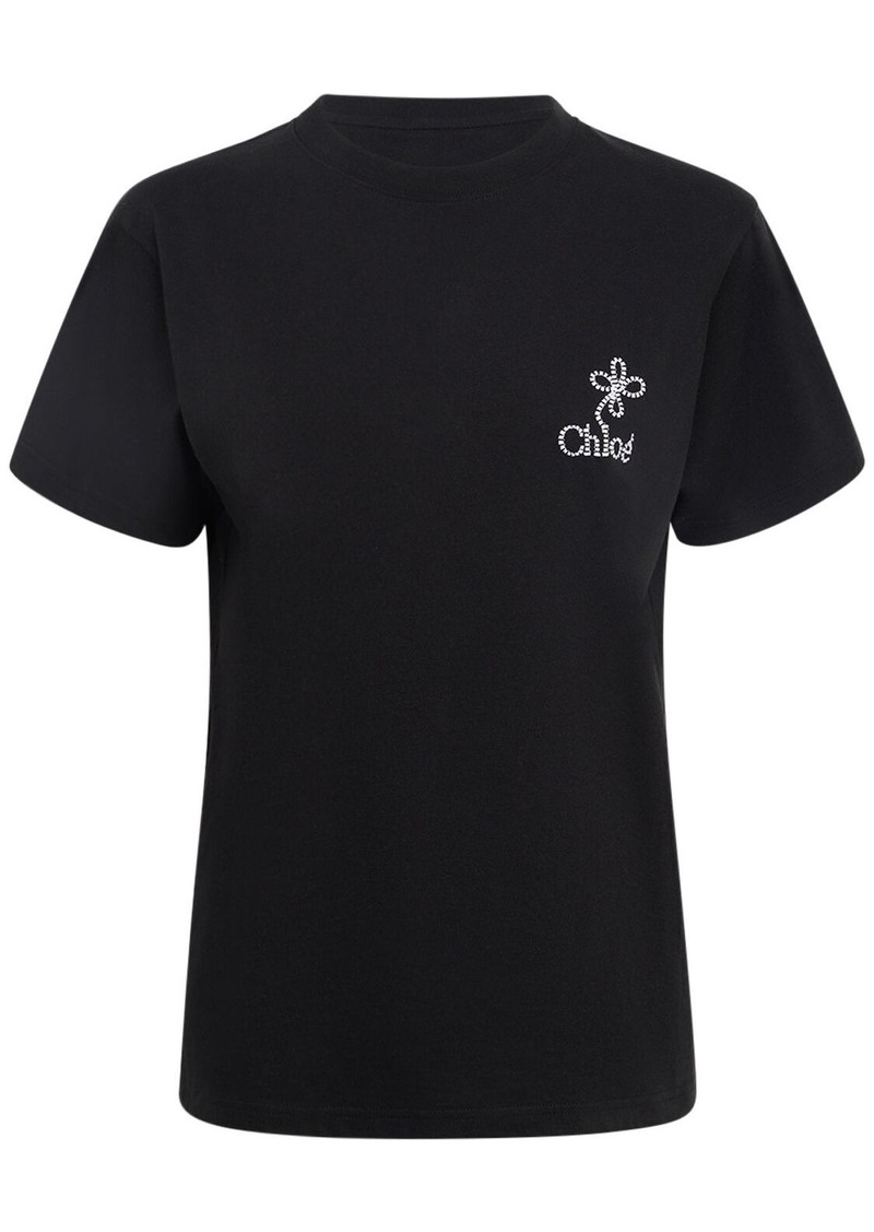 Chloé Cotton Jersey Logo T-shirt