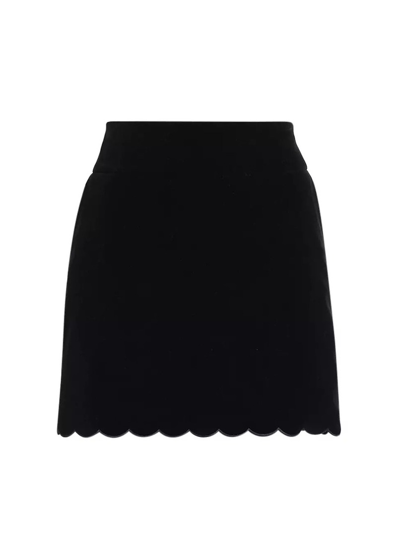 Chloé Cotton Velvet Miniskirt