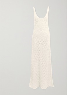 Chloé Crocheted Cashmere Midi Dress