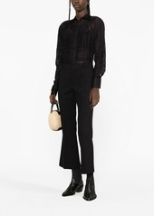 Chloé cropped flared trousers