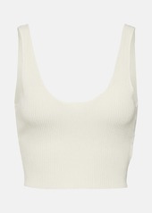 Chloé Cropped knitted wool top