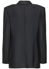 Chloé Double Breast Silk & Wool Jacket