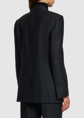 Chloé Double Breast Silk & Wool Jacket