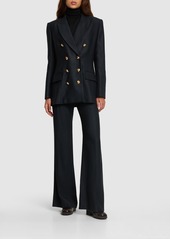 Chloé Double Breast Silk & Wool Jacket