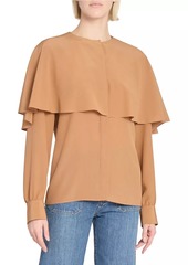 Chloé Draped Silk Top