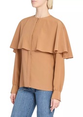 Chloé Draped Silk Top