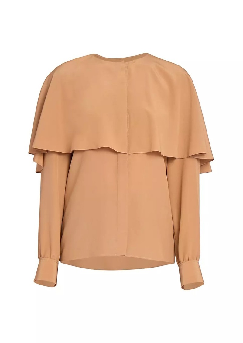 Chloé Draped Silk Top