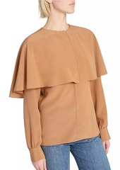 Chloé Draped Silk Top