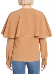 Chloé Draped Silk Top