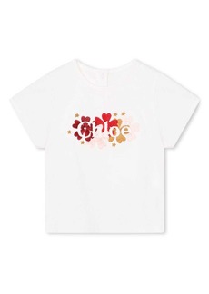 Chloé embroidered-logo organic cotton T-shirt