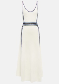 Chloé Embroidered wool maxi dress