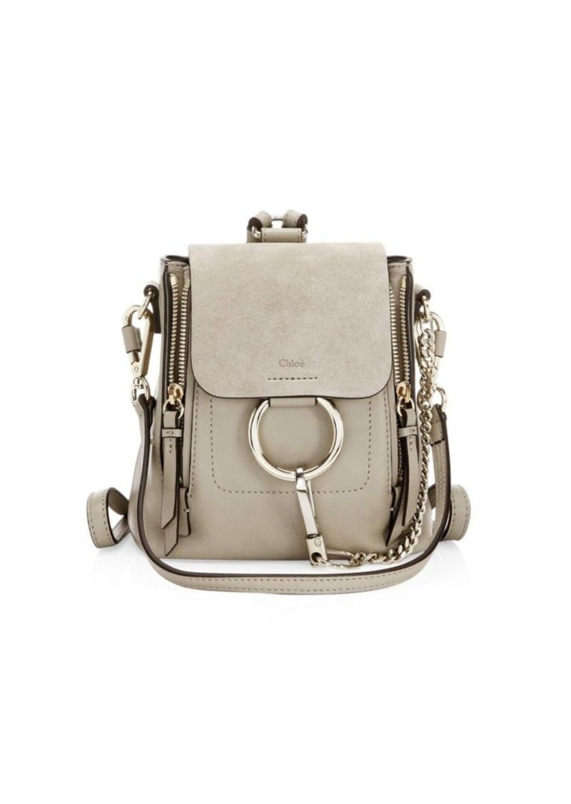 suede mini backpack