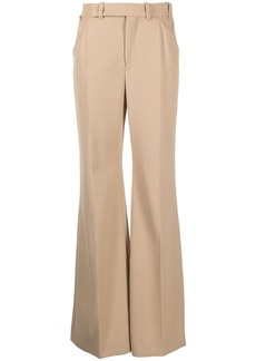 Chloé flared off-centre fastening trousers