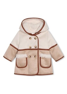 Chloé fleece-texture hooded coat