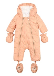 Chloé floral-embroidered zip-up snowsuit